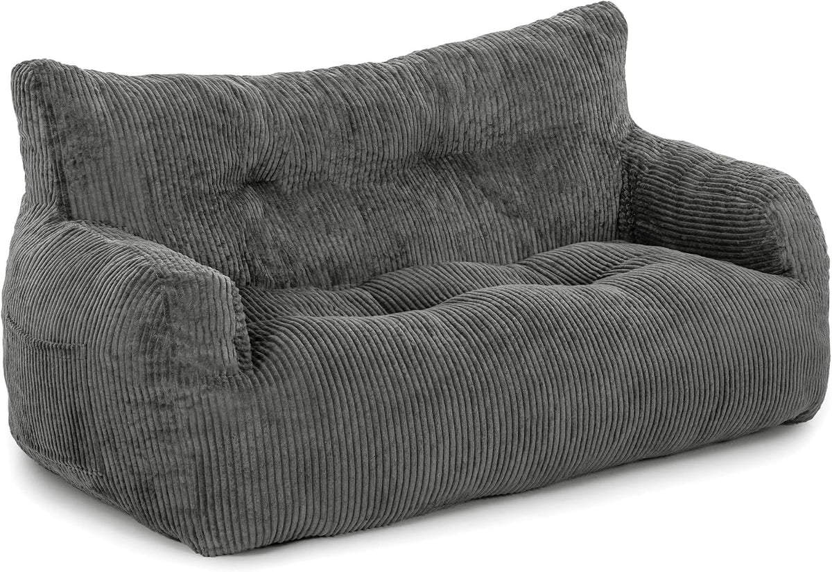 Pamapic Sitzsack Sessel, für das Wohnzimmer und das Schlafzimmer, Grau