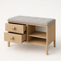 Garderobenbank mit Schubladen Eiche Grau 90cm