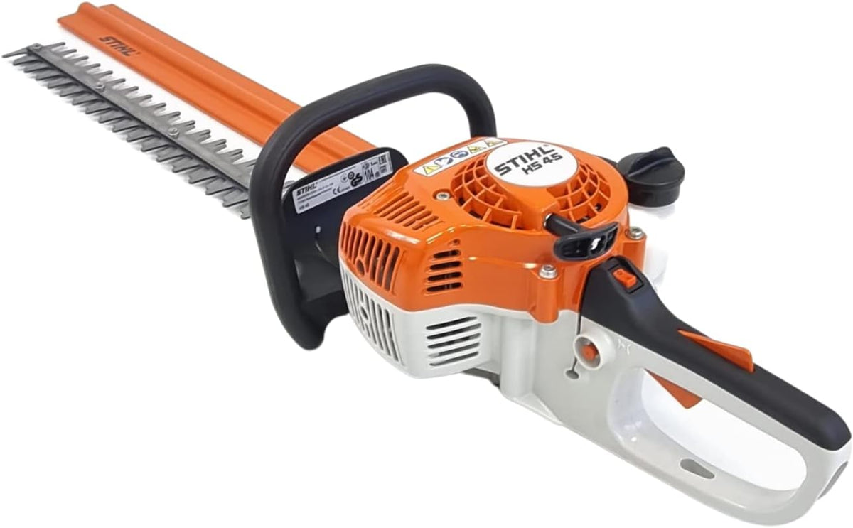 Stihl HS 45 Benzin Heckenschere, 0,75 kW, 45 cm, 27,2 cm, 0,75/1 kW/PS, Orange/Schwarz/Silber