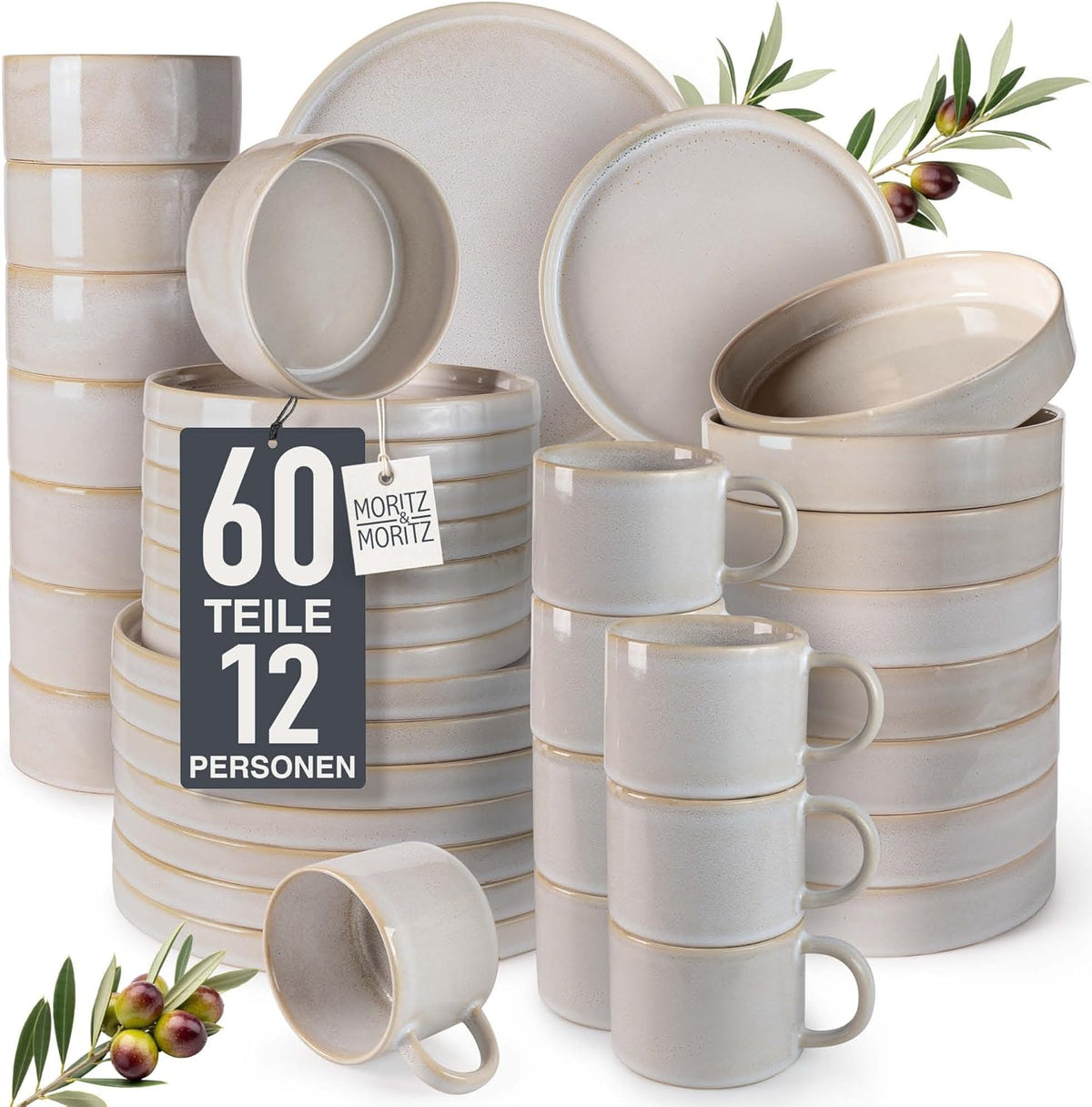 Moritz & Moritz CASTELLO 60 Kombiservice, Beige
