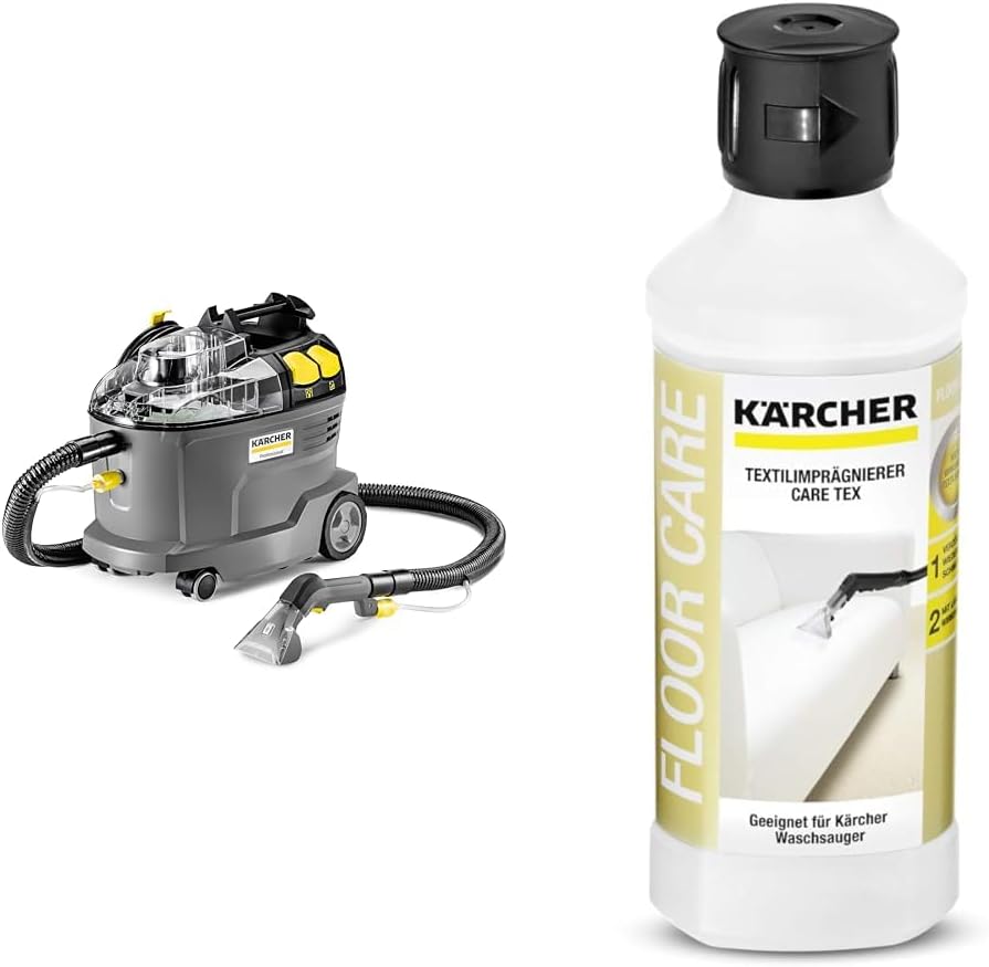Karcher Waschsauger, Grau/Schwarz/Gelb, aus Stoff