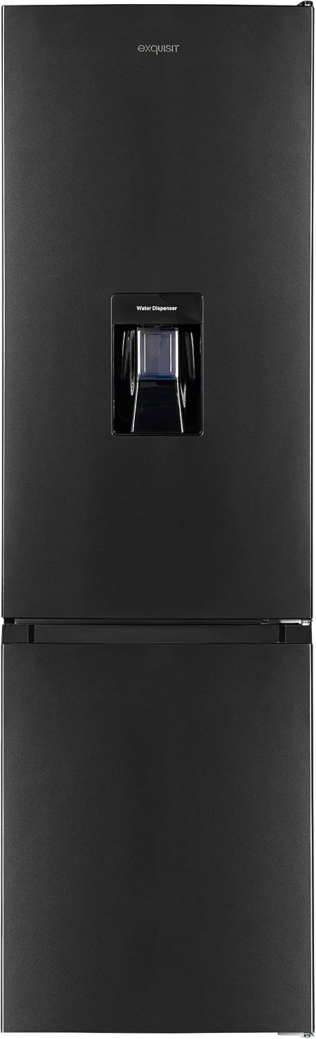 Kühl-Gefrier-Kombination KGC265-70-WS-040E, 260 L, Schwarz, verstellbar, mit LED, Exquisit