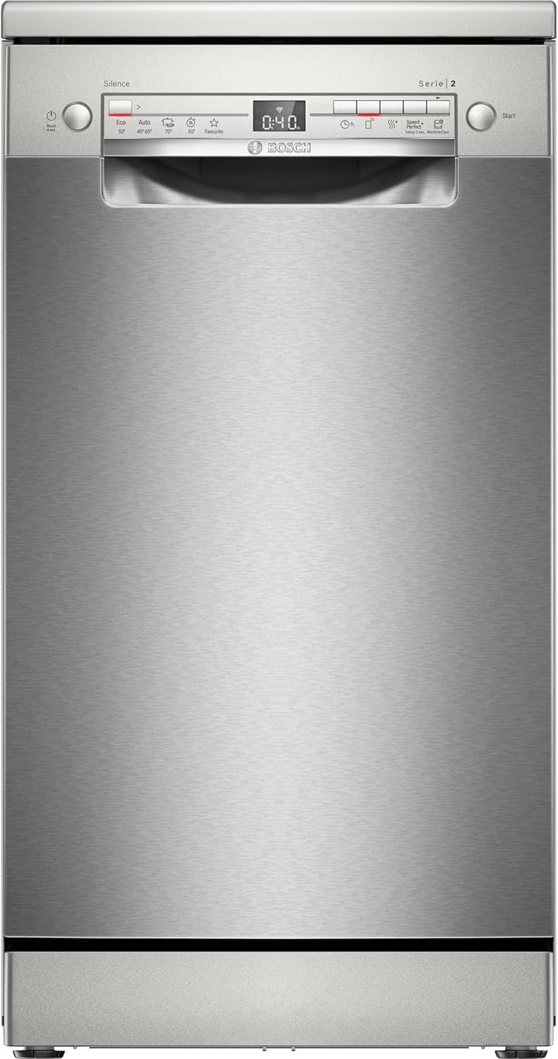 Geschirrspüler SPS2HKI42E, 45 cm, mit App-Steuerung, Silber, Hanseatic Standgeschirrspüler HG4585C107636RW