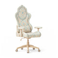 Bürostuhl Polyestergewebe Stahl Beige/Blau/Orange