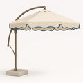 Runder Terrassenschirm aus Aluminium mit Polyester 350 cm Beige