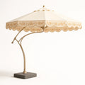 Garten Sonnenschirm Stoff Rund 300cm Beige