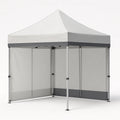 Faltpavillon Aluminium Polyester Weiß