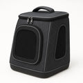 Haustier-Tragetasche aus Oxford-Gewebe mit Netzfenstern Schwarz 40x30x30 cm