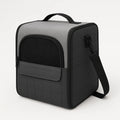 Haustier-Transporttasche aus Polyester Schwarz/Grau