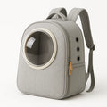 Haustier-Rucksack mit Acrylfenster, Polyester, Grau, 40x30x25 cm