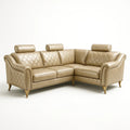 Ecksofa PU-Leder Beige L-Form 250x220 cm