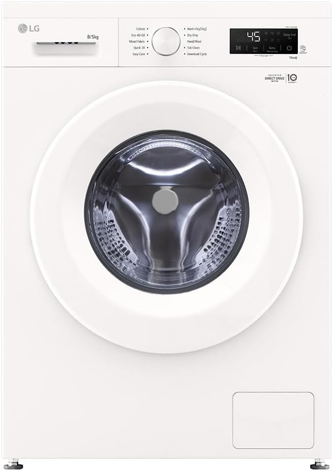 LG W4X1085NWH Waschmaschine, 1400 U/min, 5 kg, Weiß, mit WLAN