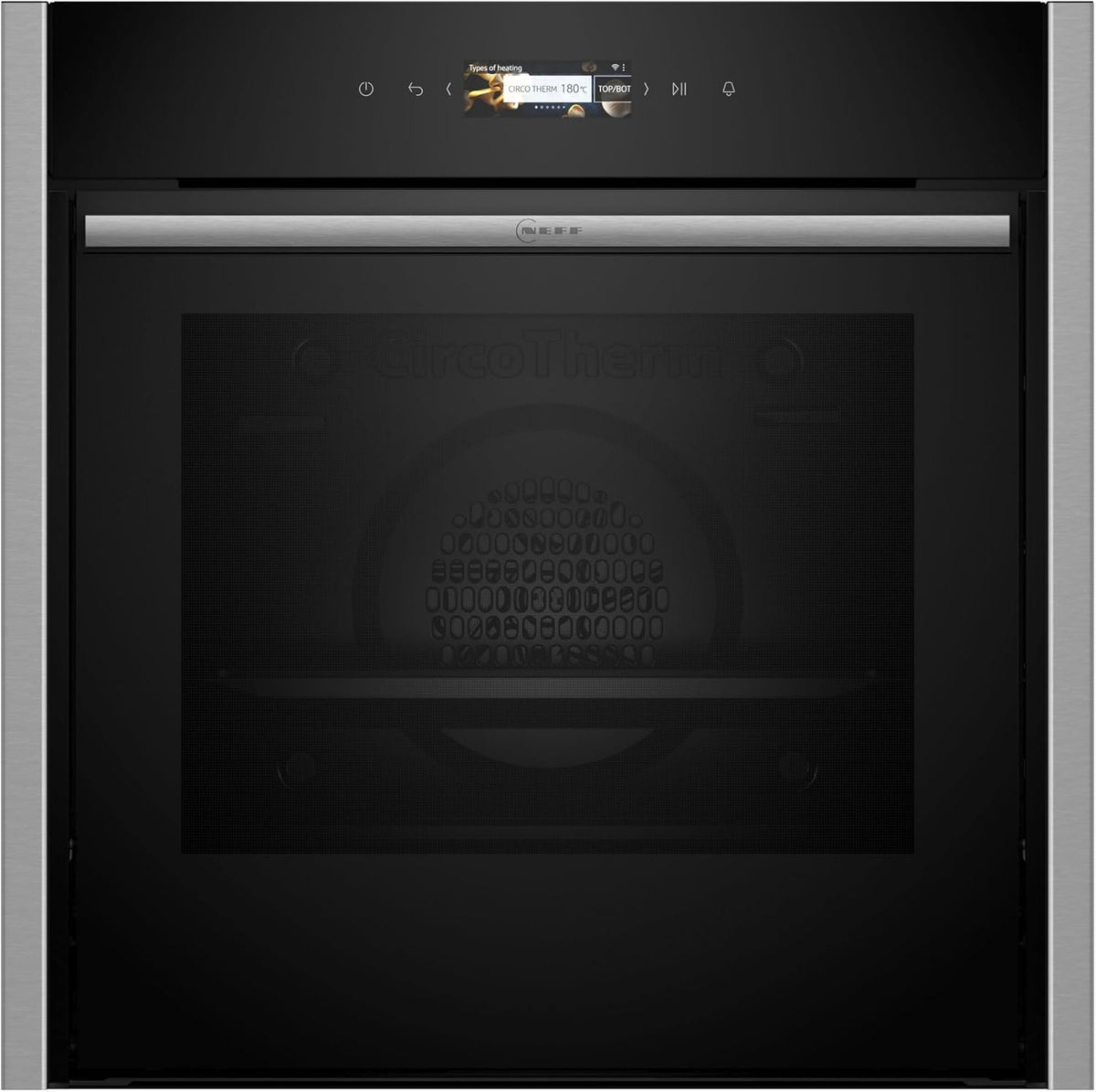 Neff B54CR31N0 Backofen, 60 × 60 cm, Schwarz/Edelstahl, aus Edelstahl und Stahl