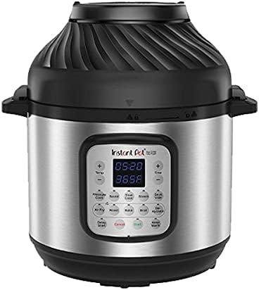 Heißluftfritteuse in-1, 5.7 L, aus Edelstahl und Stahl, Schwarz/Silber, Instant Pot
