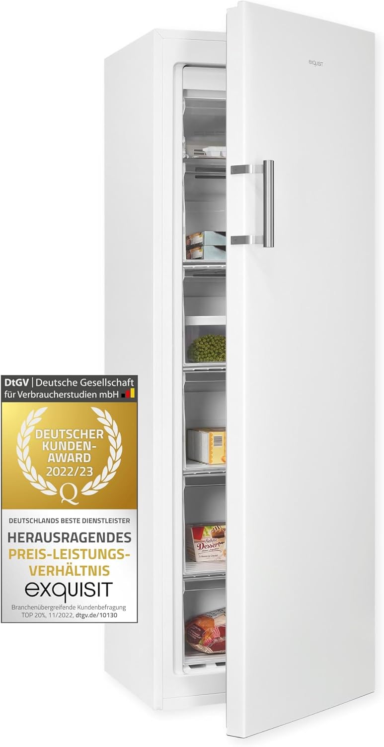 Gefrierschrank GS271-NF-H-010D, 194 L, NoFrost, Weiß, Exquisit
