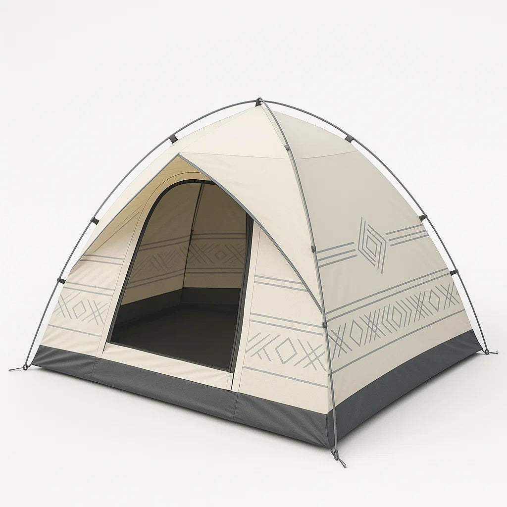 Campingzelt Outdoor Kuppel Polyester Beige