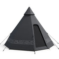 Tipi Zelt Dunkelgrau Polyester 300 x 300 x 250 cm