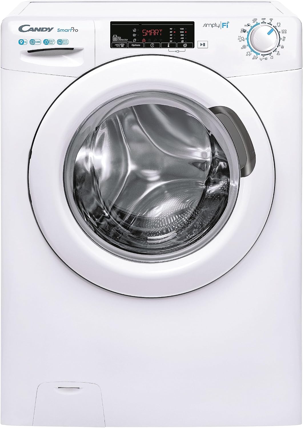 CANDY Smart Pro CSO 1295TW4/1 Waschmaschine, 60 × 53 × 85 cm, 1200 RPM, 9 kg, Weiß, mit WLAN