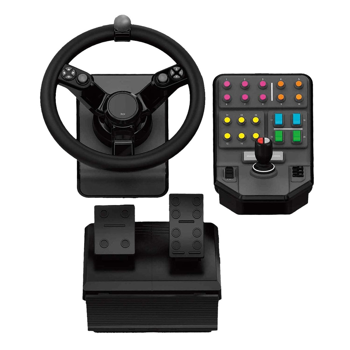 Logitech G Saitek Farm Sim Controller Lenkräder, mit USB, Schwarz