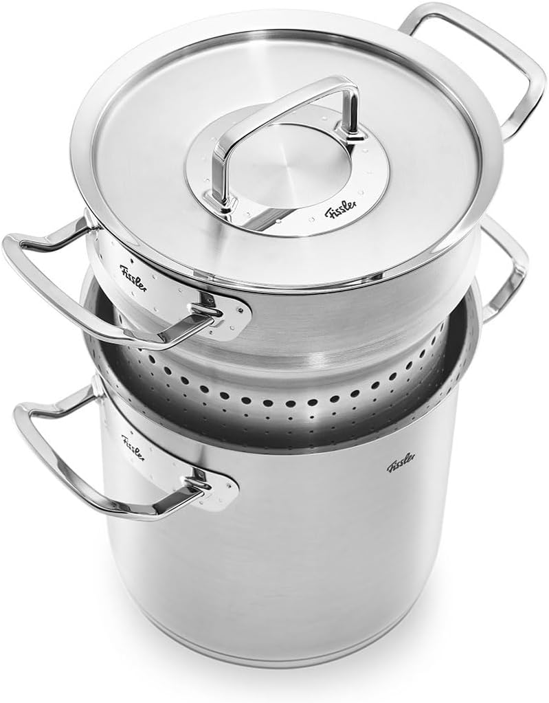 Fissler Kochtopf Original-Profi Collection Kochtöpfe, 6 L, 20 cm, aus Edelstahl und Stahl, Silber