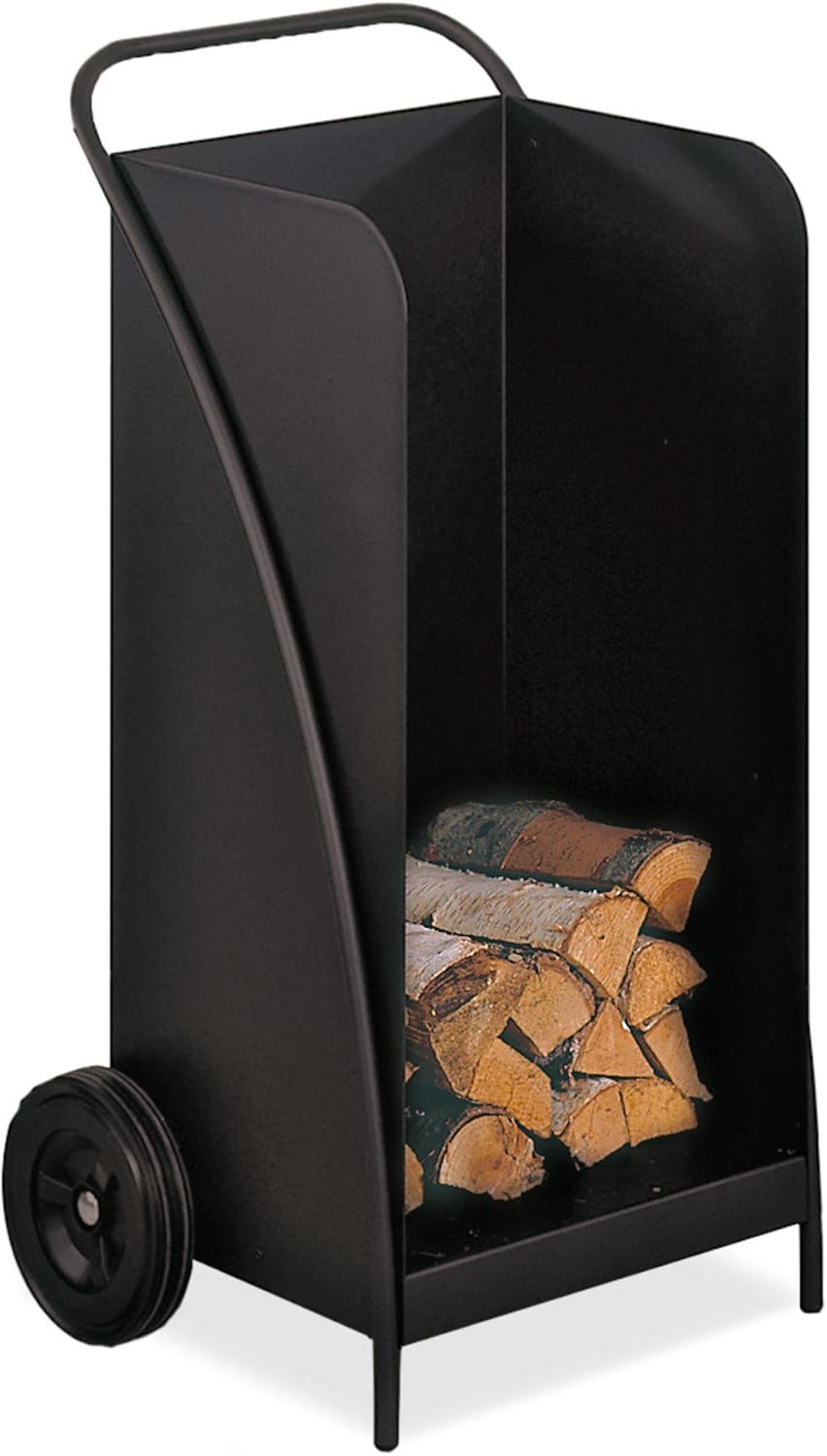 Heibi Metall GmbH Holzkörbe, 52 × 43 × 95 cm, aus Stahl, Schwarz