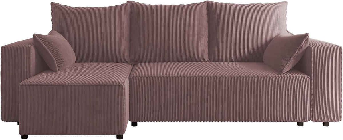 Sofa, 246 × 145 cm, mit Stauraum, Lavendel, 4ALL HOME