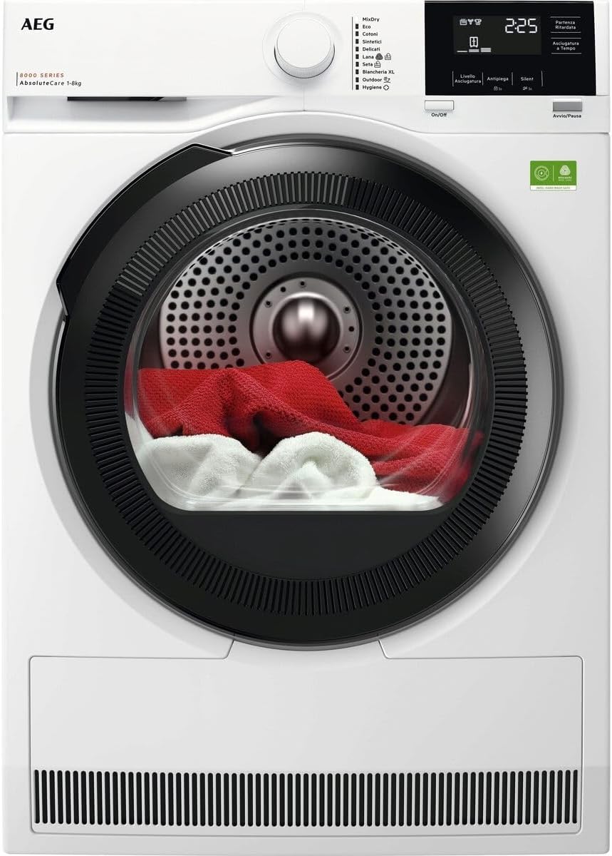 AEG Wäschetrockner, 8.0 kg, Weiß/Schwarz