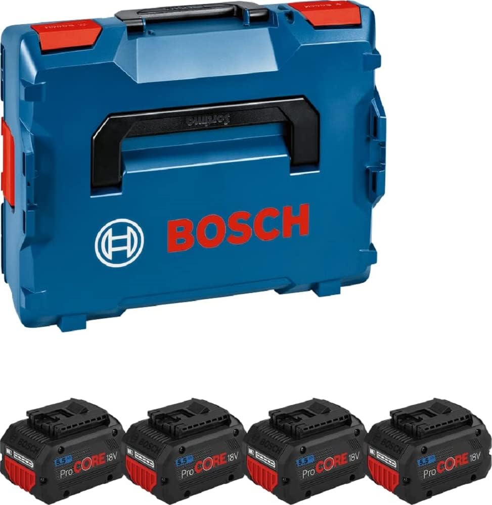 Bosch Werkzeugakkus, 18 V, 5.5 Ah, Blau/Schwarz/Rot