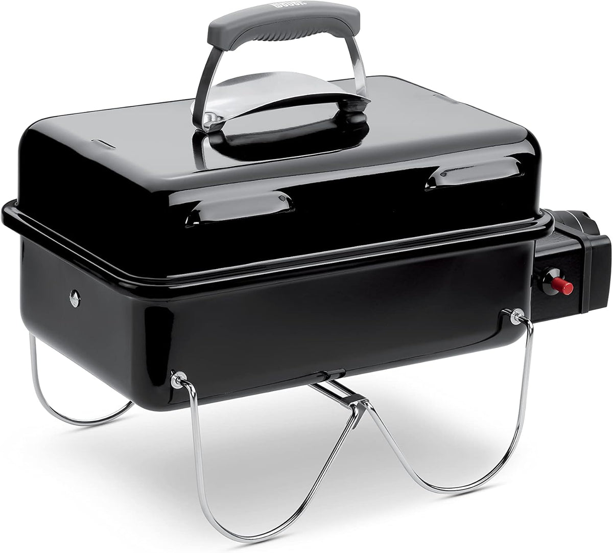 Weber 1141068 Erdgasgrills, 42 × 26 cm, für Camping, Schwarz
