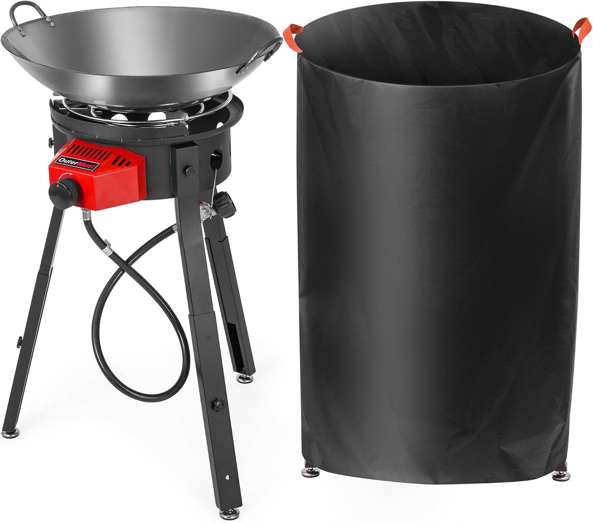 OuterMust Außenküchen, 54000 BTU, Schwarz/Rot