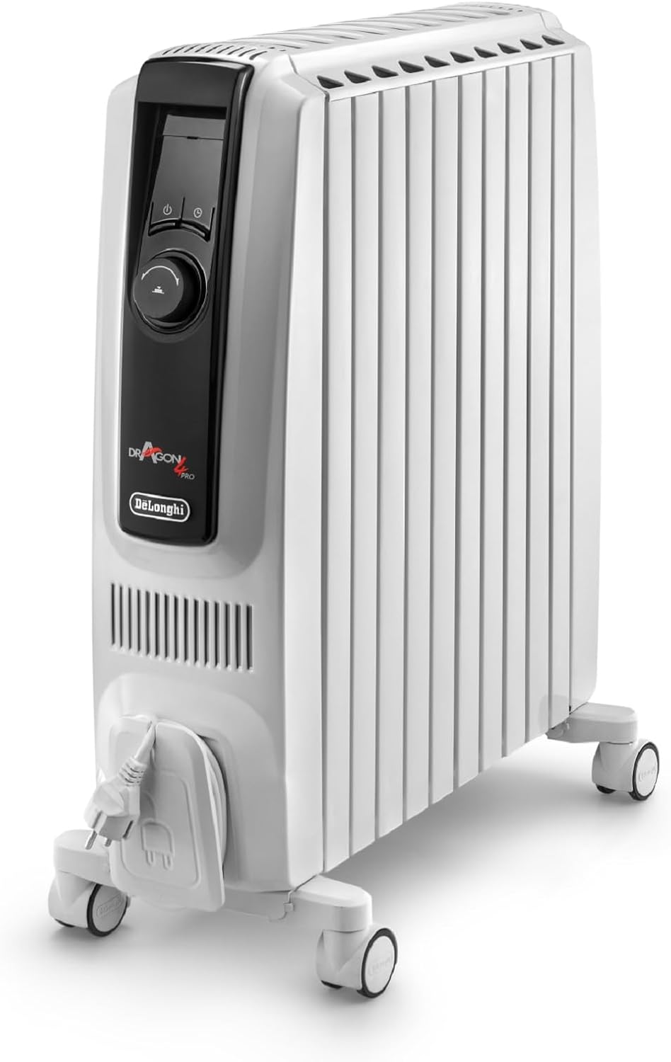 De'Longhi TRDX41025E Elektroheizkörper, mit Timer, Weiß/Schwarz