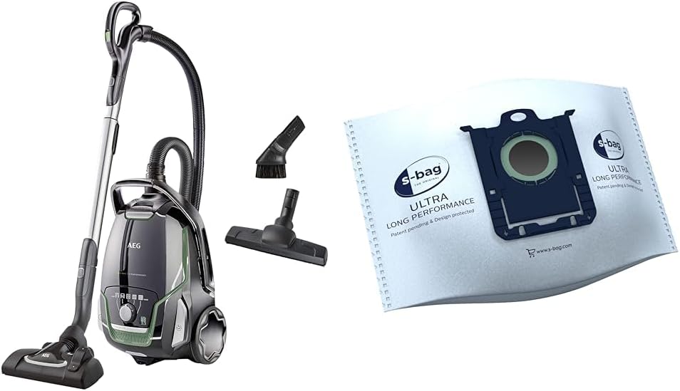 AEG VX9-2-ÖKO Staubsauger, Schwarz/Grün