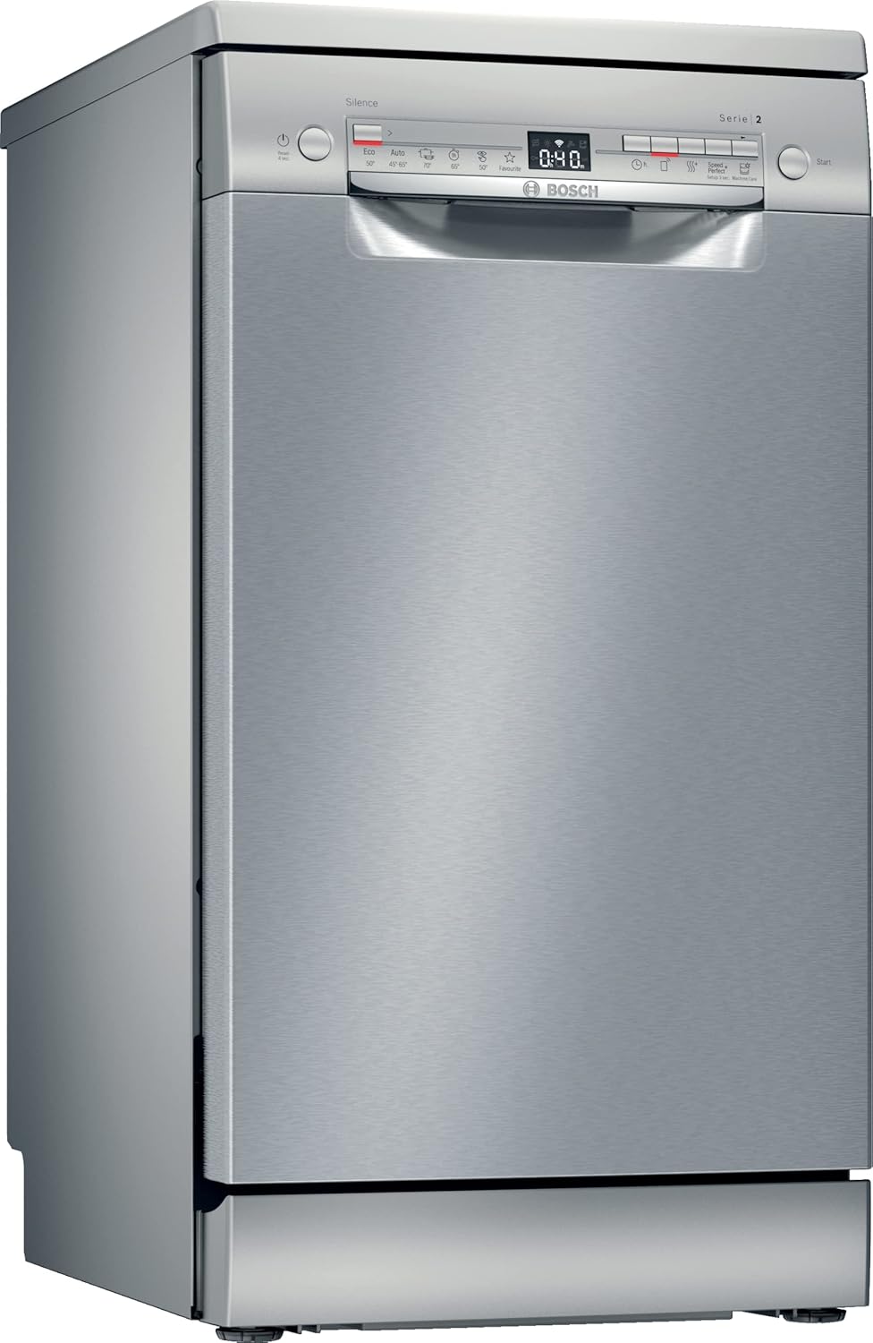 Bosch SPS2HKI59E Geschirrspüler, 45 cm, Edelstahl, aus Edelstahl und Stahl