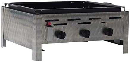 PA Gastrobräter Gasgrills, Silber/Schwarz