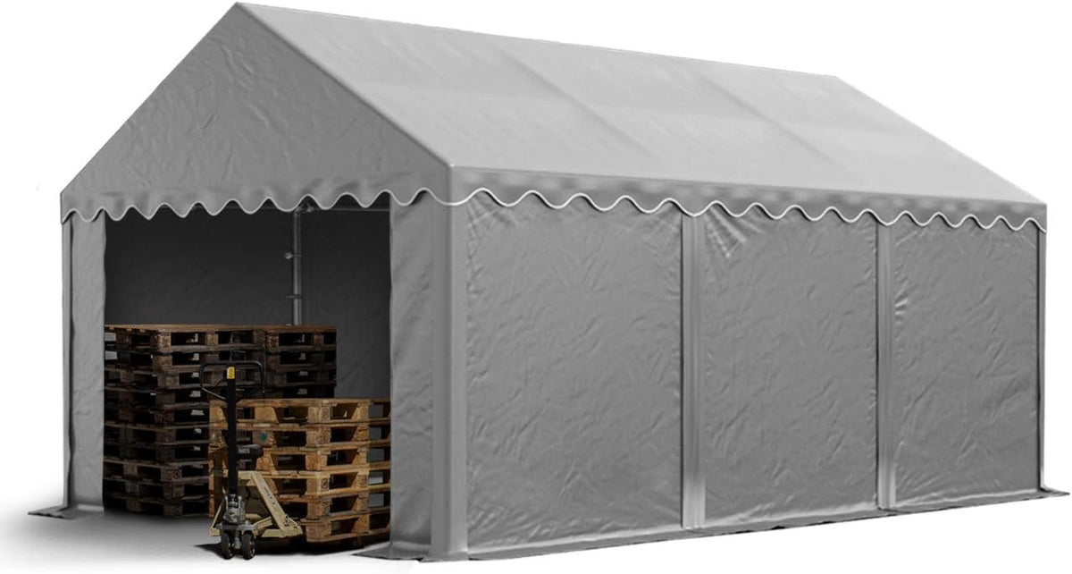 TOOLPORT Carport, 3 × 6 m, wasserdicht, Grau