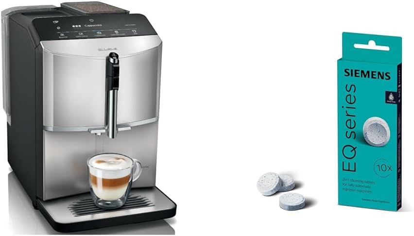 Siemens EQ300 Kaffeevollautomat, Silber/Schwarz