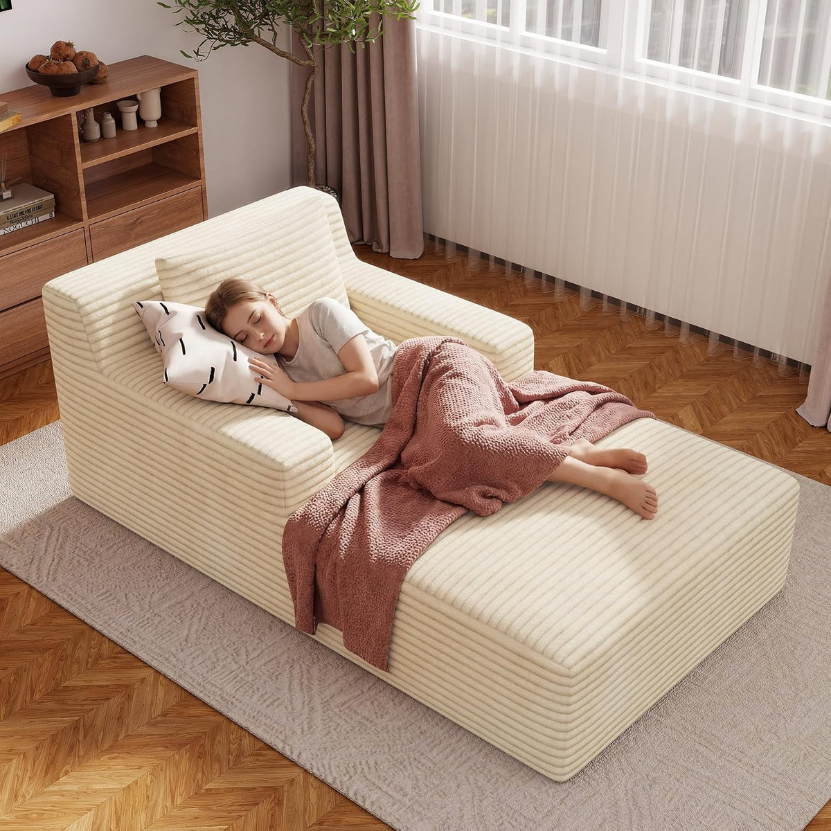 Sofa, für das Wohnzimmer, Beige, Aivermeil