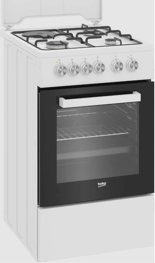 Beko FSS53011DW Waschmaschine, Weiß/Schwarz