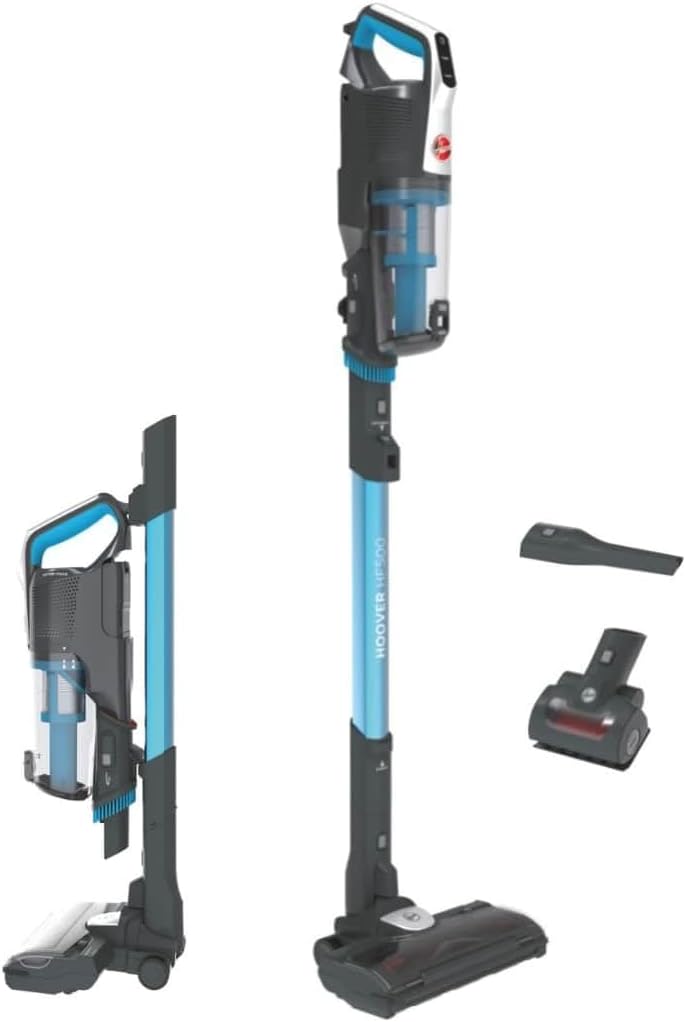 Hoover Staubsauger, Blau/Schwarz, mit LED, kabellos