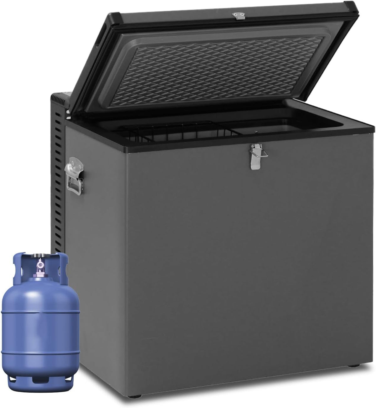 Gefrierschrank V/230/LPG, 70 l, 12 V, für Camping, Schwarz, Smad