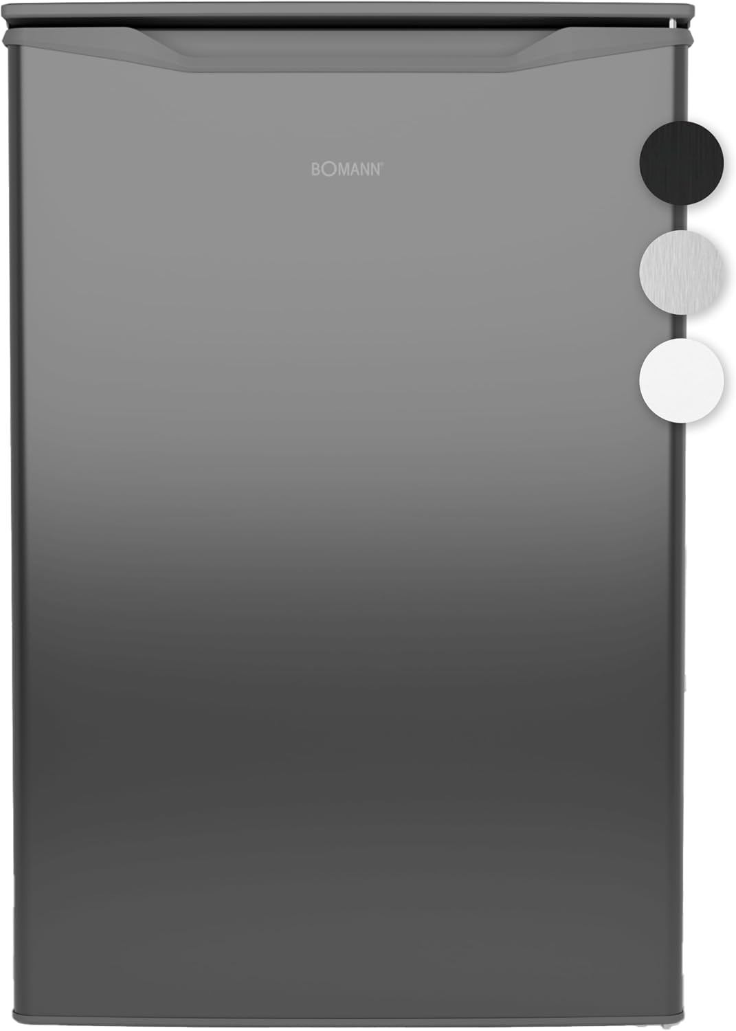 Gefrierschrank, 87 L, 18 °C, mit Stauraum, Schwarz/Silber/Weiß, Bomann