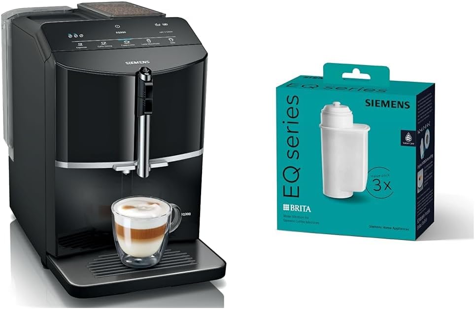Siemens EQ300 Kaffeevollautomat, Schwarz