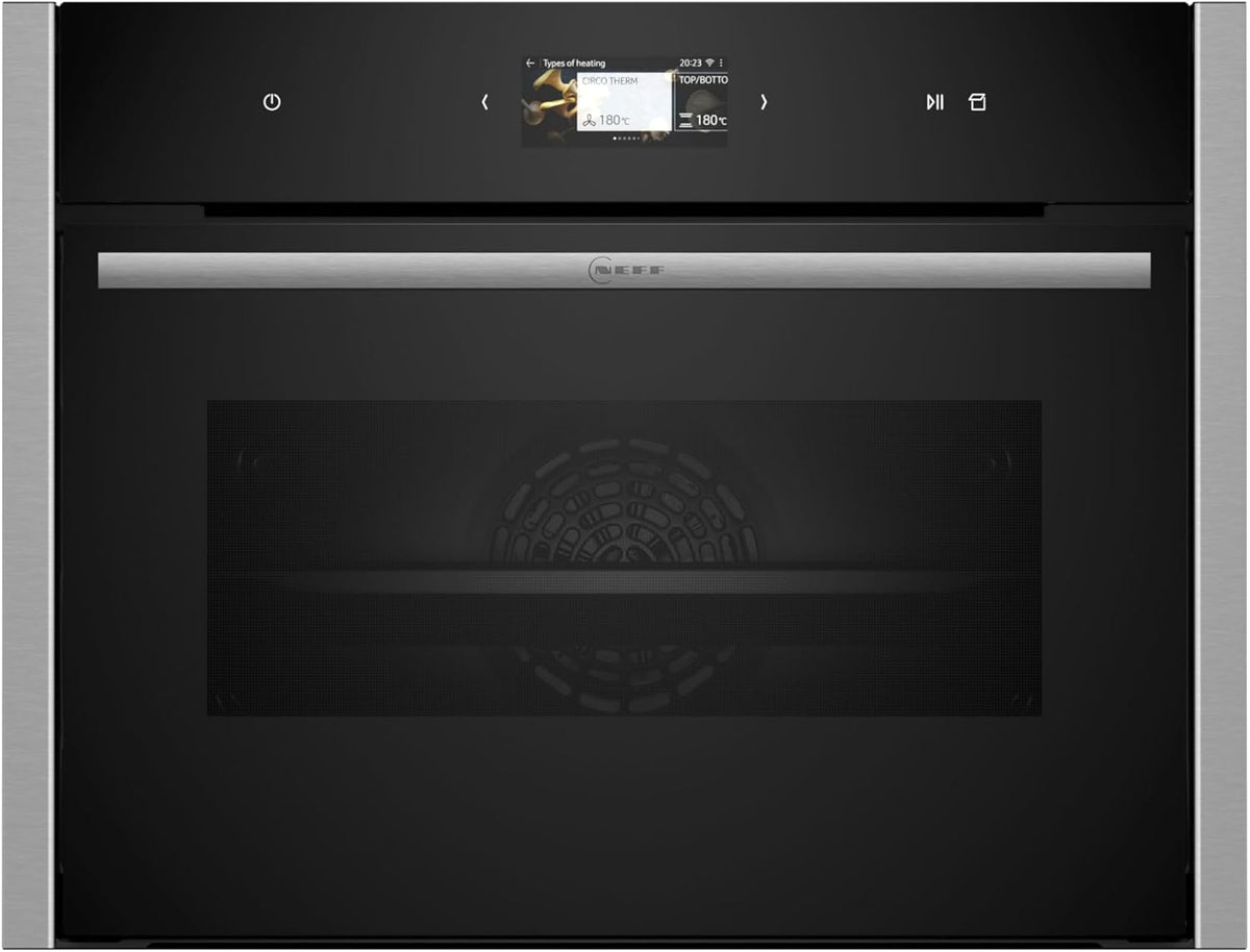 Neff C24FS31N0 Backofen, 60 × 45 cm, 120 °C, Schwarz/Edelstahl, aus Edelstahl und Stahl