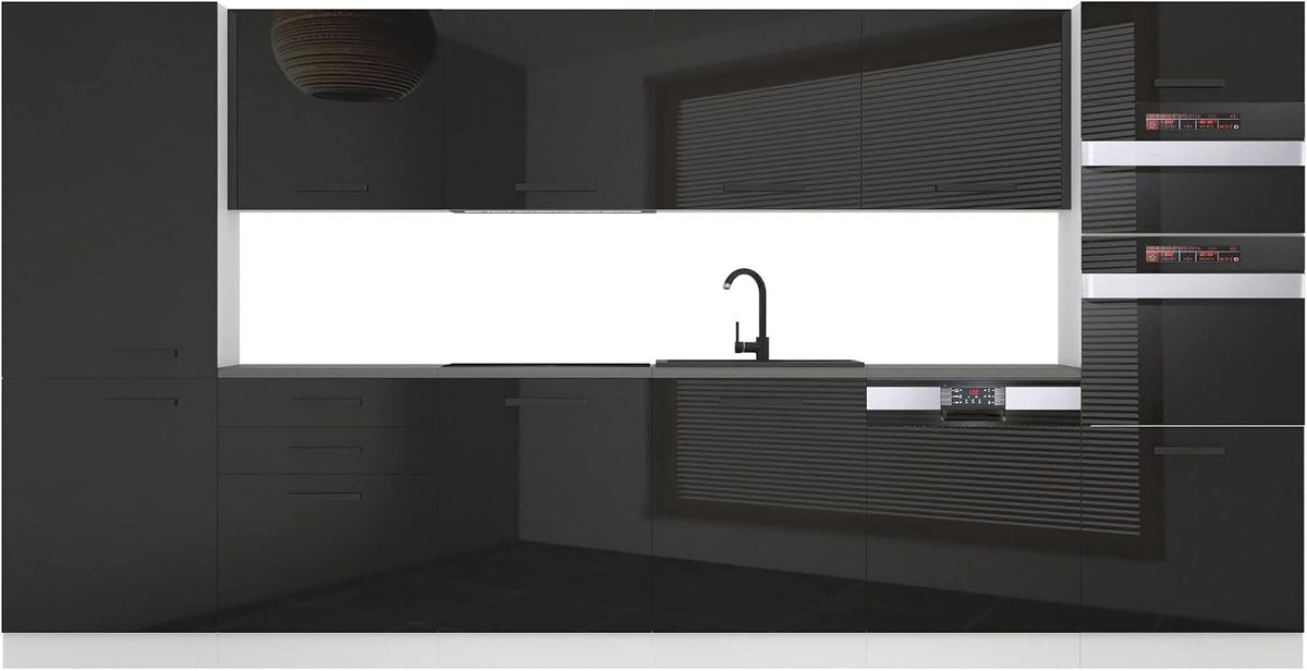 B BELINI GROUP Küchenzeile, 360 cm, höhenverstellbar, für die Küche, Schwarz