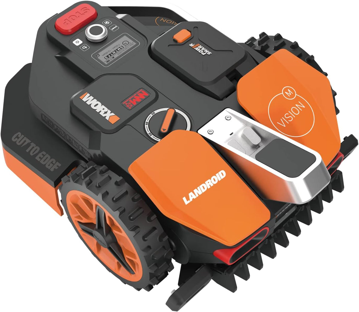 WORX WR206E Mähroboter, 20 V, 600 m², verstellbar, Schwarz/Orange