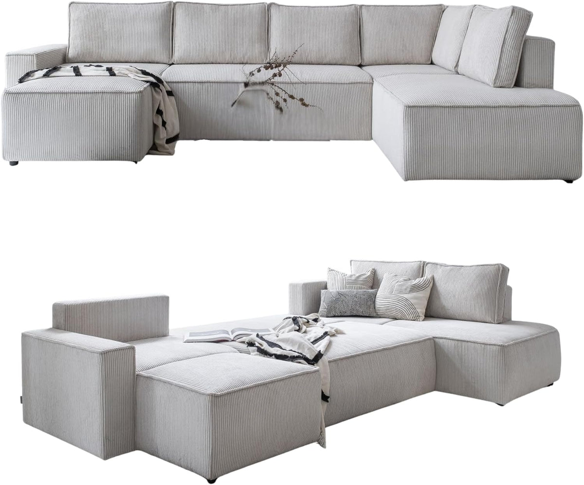 Sofa, 322 × 194 × 89 cm, Beige, MIUFORM