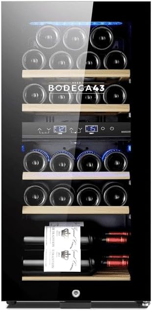 Weinkühlschrank BODEGA43-22, 41 dB, mit LED, Schwarz