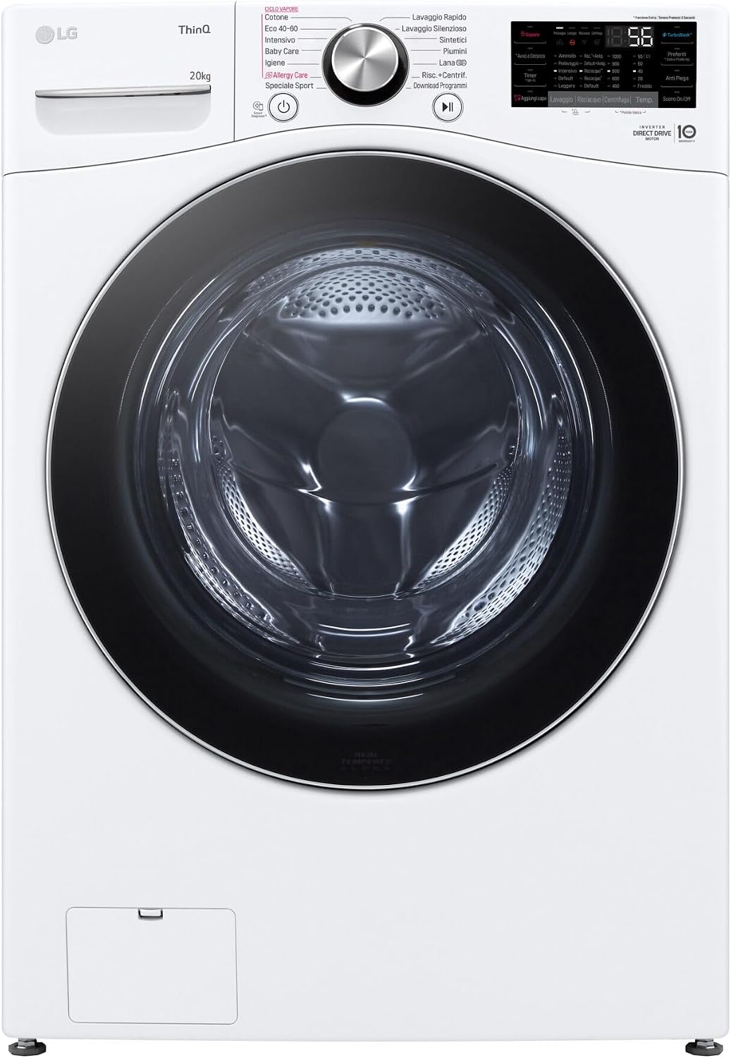 LG F0P3020TSWC Waschmaschine, 20 kg, mit WLAN, Weiß