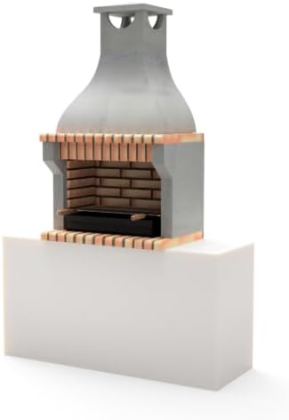 MAESTRO FERRETERO Holzkohlegrills, 86,5 × 58 × 150 cm, Grau/Beige