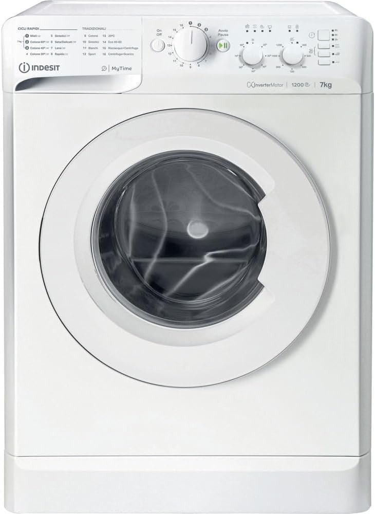 Indesit Waschmaschine, 1200 G, 7 KG, Weiß